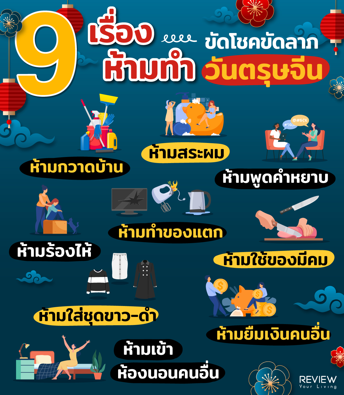 ข้อห้ามวันตรุษจีน 2568 เปลี่ยนโชคของคุณอย่างมาก