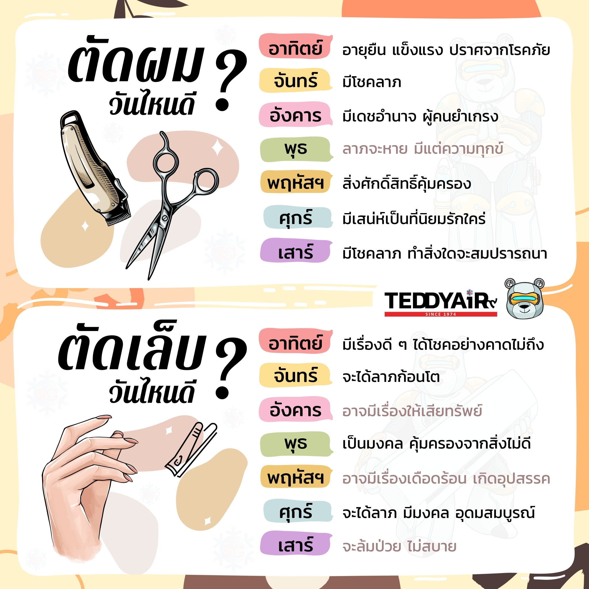 ตัดเล็บวันไหนดีเดือนพฤษภาคม 2567 รับทรัพย์ตลอดปี